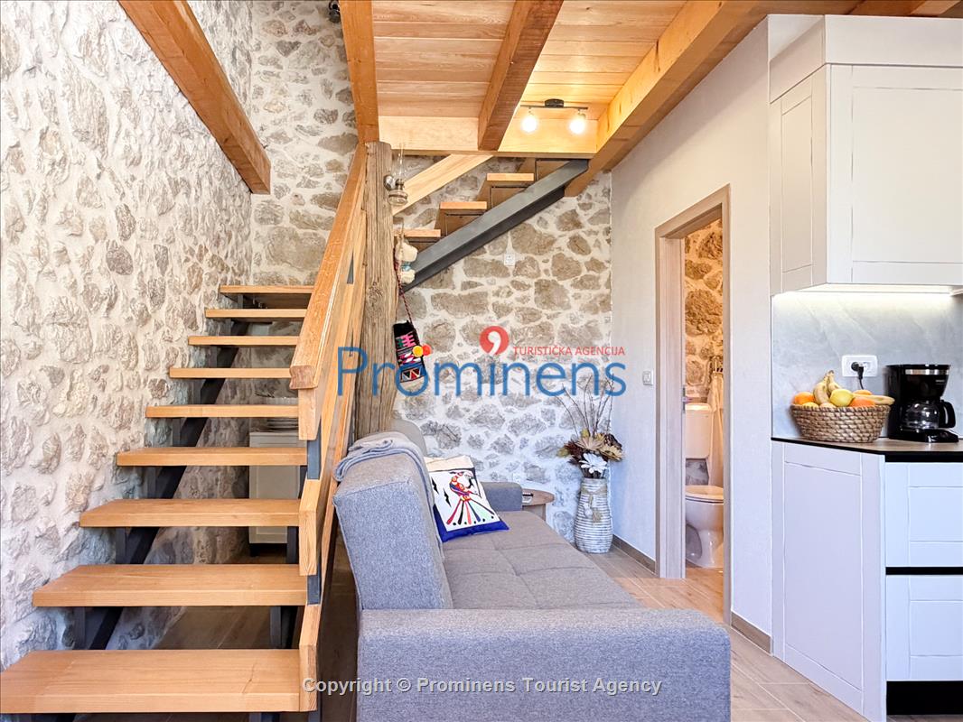 Heritage House Bašić - Steinhaus mit Whirlpool für 4 Personen nahe Makarska Riviera