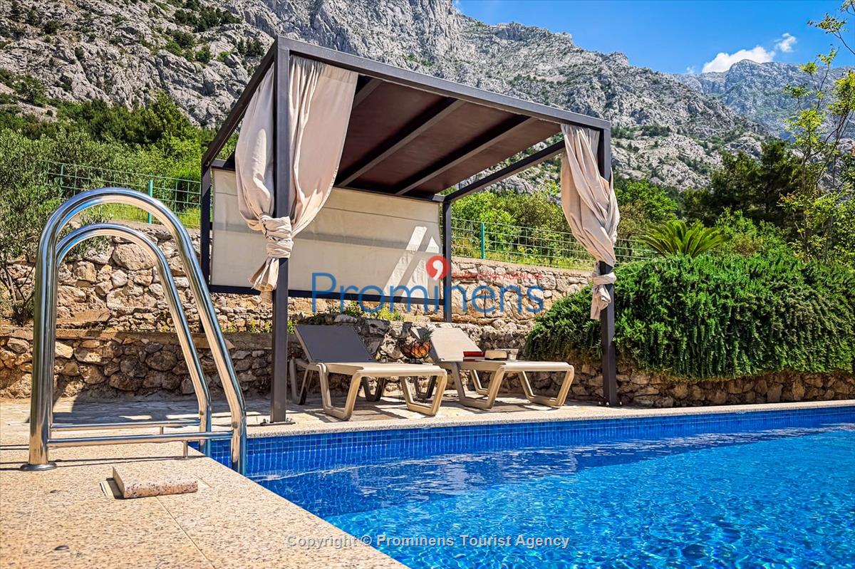 Ferienhaus Vista Mare – Pool, Meerblick, Baška Voda für 2 Personen