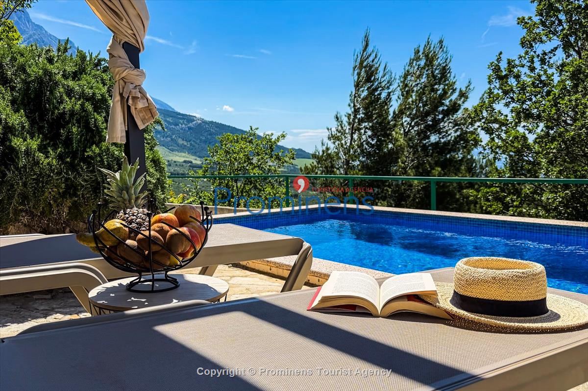 Ferienhaus Vista Mare – Pool, Meerblick, Baška Voda für 2 Personen