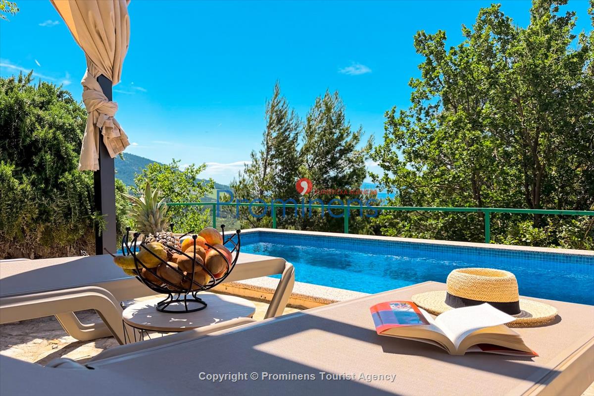 Ferienhaus Vista Mare – Pool, Meerblick, Baška Voda für 2 Personen