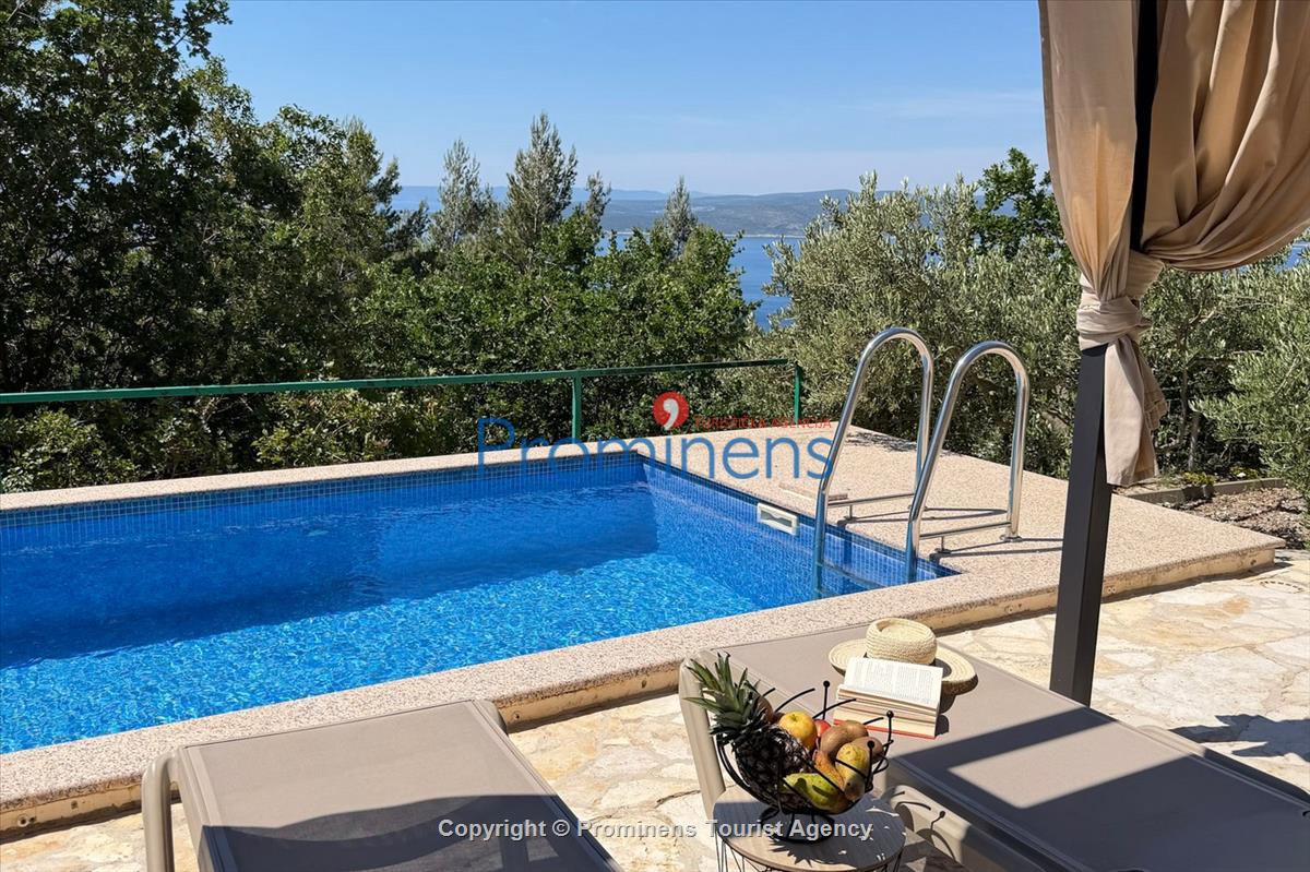 Ferienhaus Vista Mare – Pool, Meerblick, Baška Voda für 2 Personen