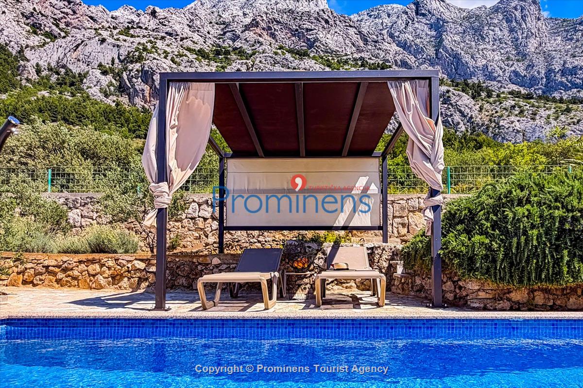 Ferienhaus Vista Mare – Pool, Meerblick, Baška Voda für 2 Personen