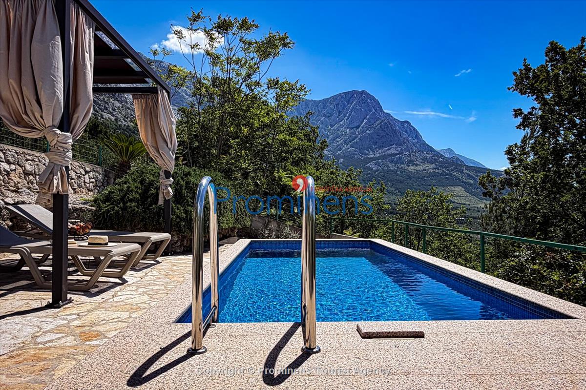 Ferienhaus Vista Mare – Pool, Meerblick, Baška Voda für 2 Personen