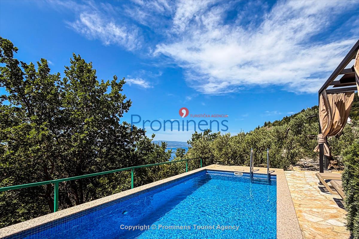 Ferienhaus Vista Mare – Pool, Meerblick, Baška Voda für 2 Personen