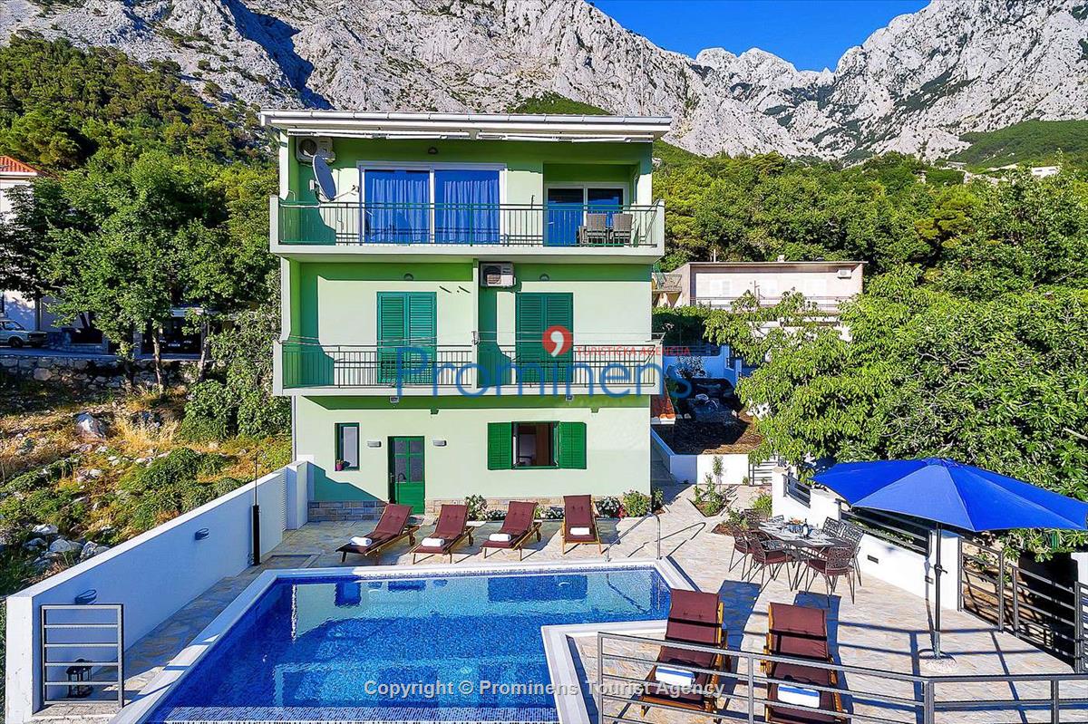 Ferienhaus Sergio mit beheiztem Pool bei Baška Voda an der Makarska Riviera mieten  Familienurlaub in Dalmatien