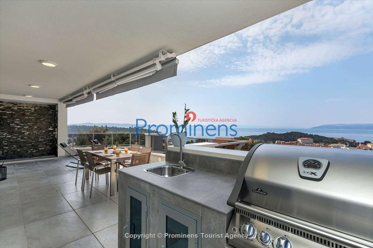 Luxus Penthouse City view oberhalb der Altstadt von Makarska mit Meerblick und erstklassiger Ausstattung