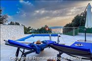 Ferienhaus Giran mit Pool und Meerblick in Bast  Makarska Riviera  Dalmatien;  Kroatien, Urlaub