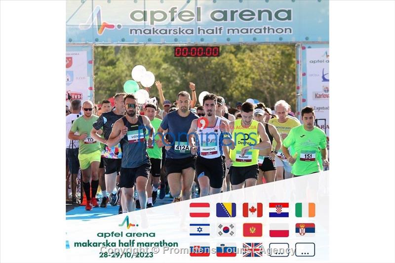 Apfel Arena Makarska Halbmarathon 2023- stolzer Sponsor